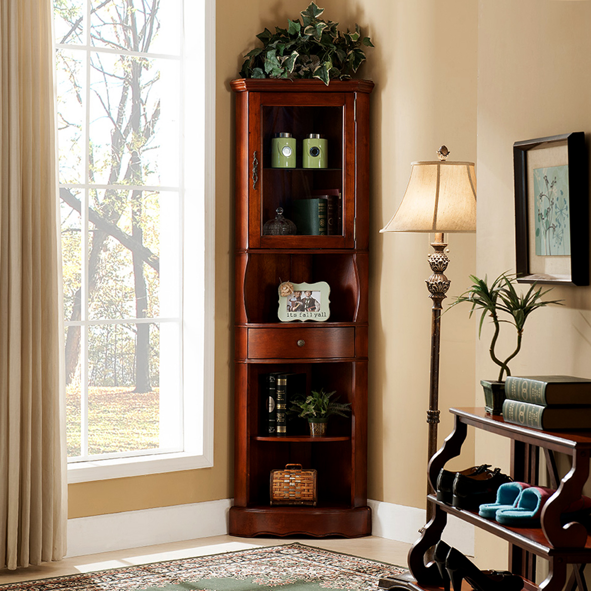 Corner Curio Cabinet