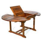 TE70 - Teak Oval Extension Table