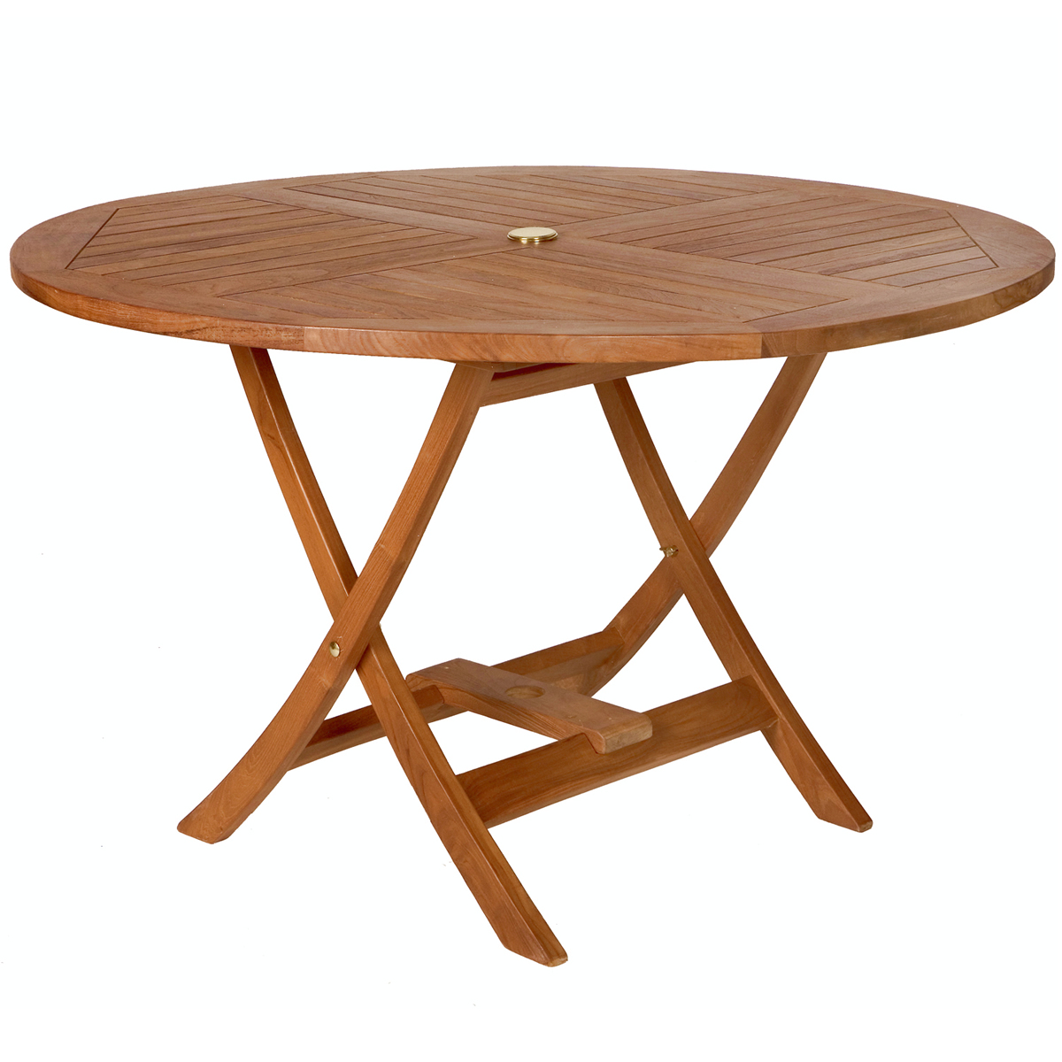 teak round table