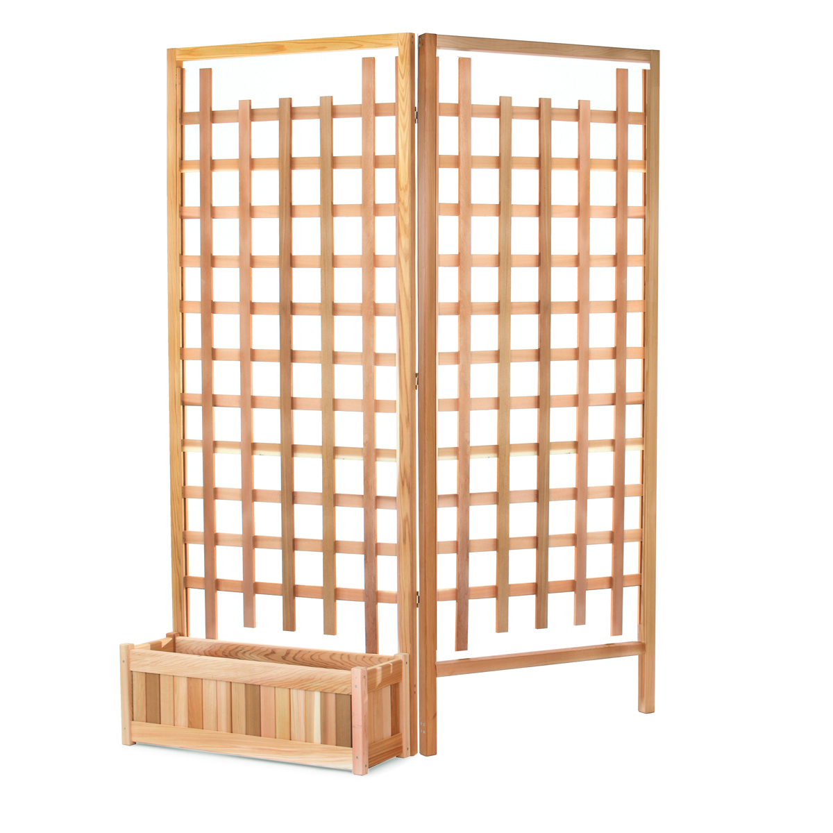 3 pc. 30in. planter box with trellis