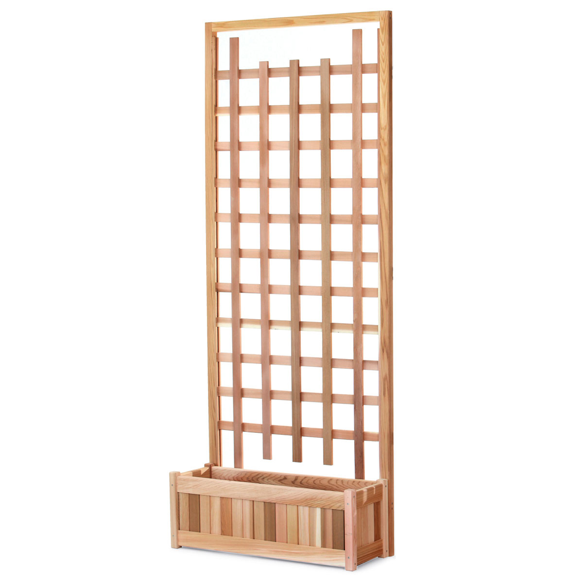 30in. planter box with trellis