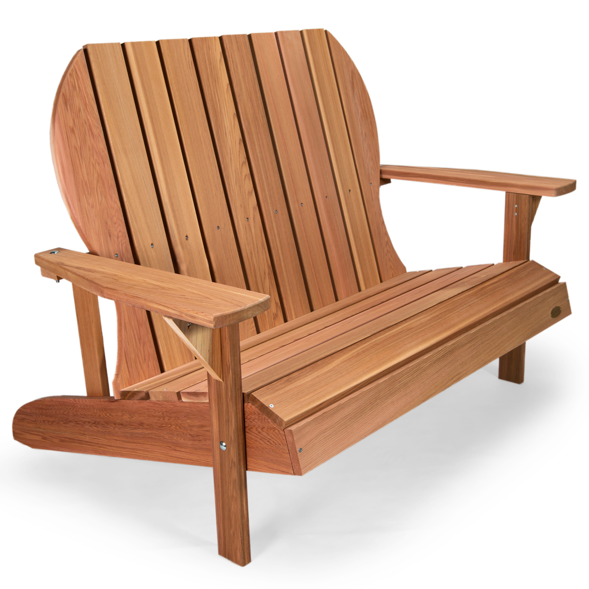 cedar adirondack loveseat