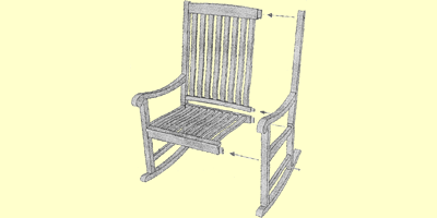 Teak Accent Knock-down Furniture